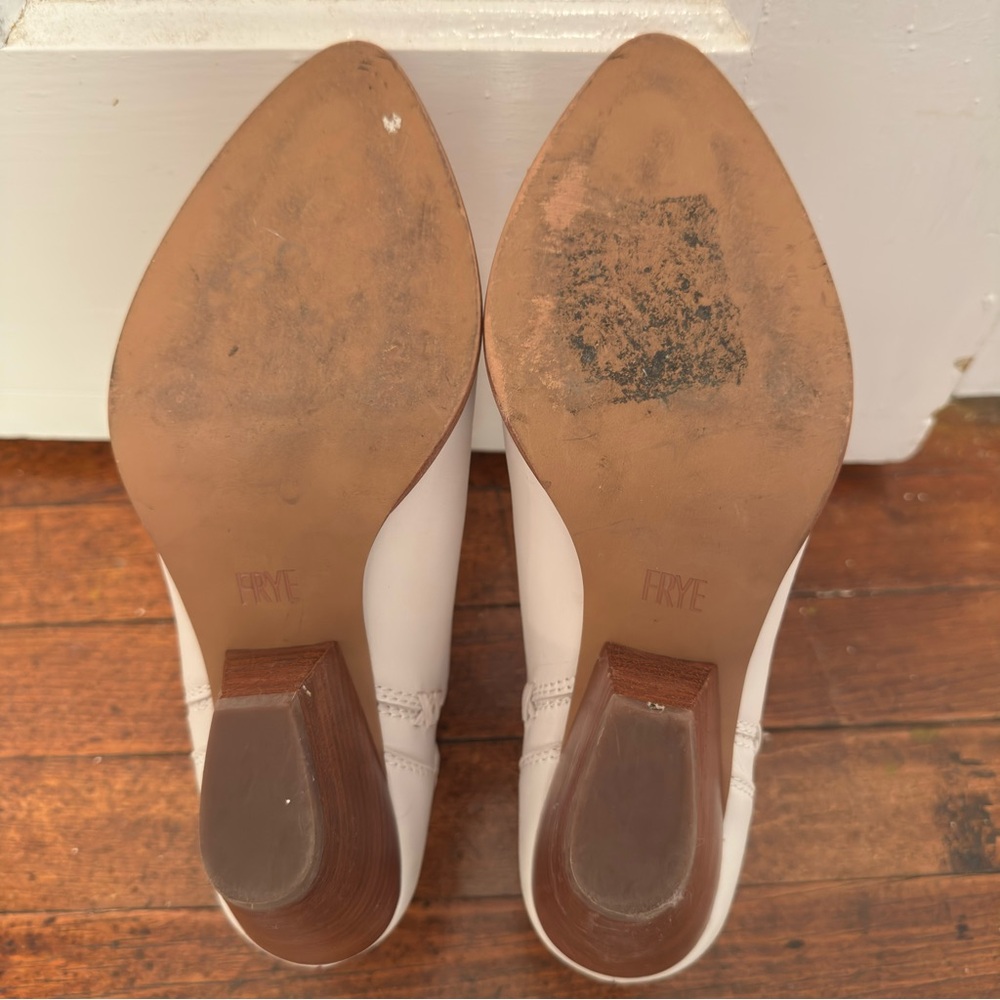 FRYE White Ankle Boots - Picture 7 of 9